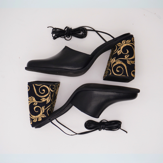 Hailey lace-up Mules (Pre-order)