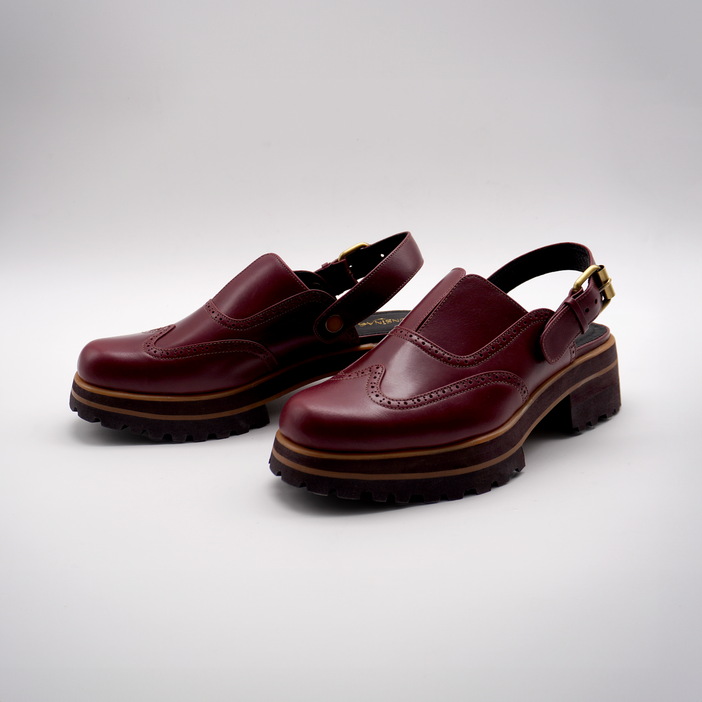 Yna Oxford Mules 2.0 (Wine Red)