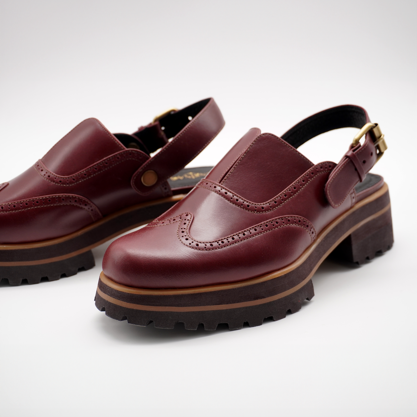 Yna Oxford Mules 2.0 (Wine Red)