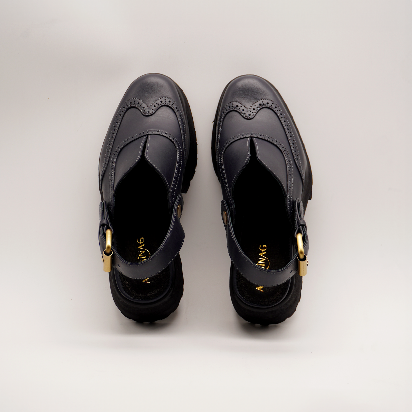 Yna Oxford Mules (Midnight Blue)