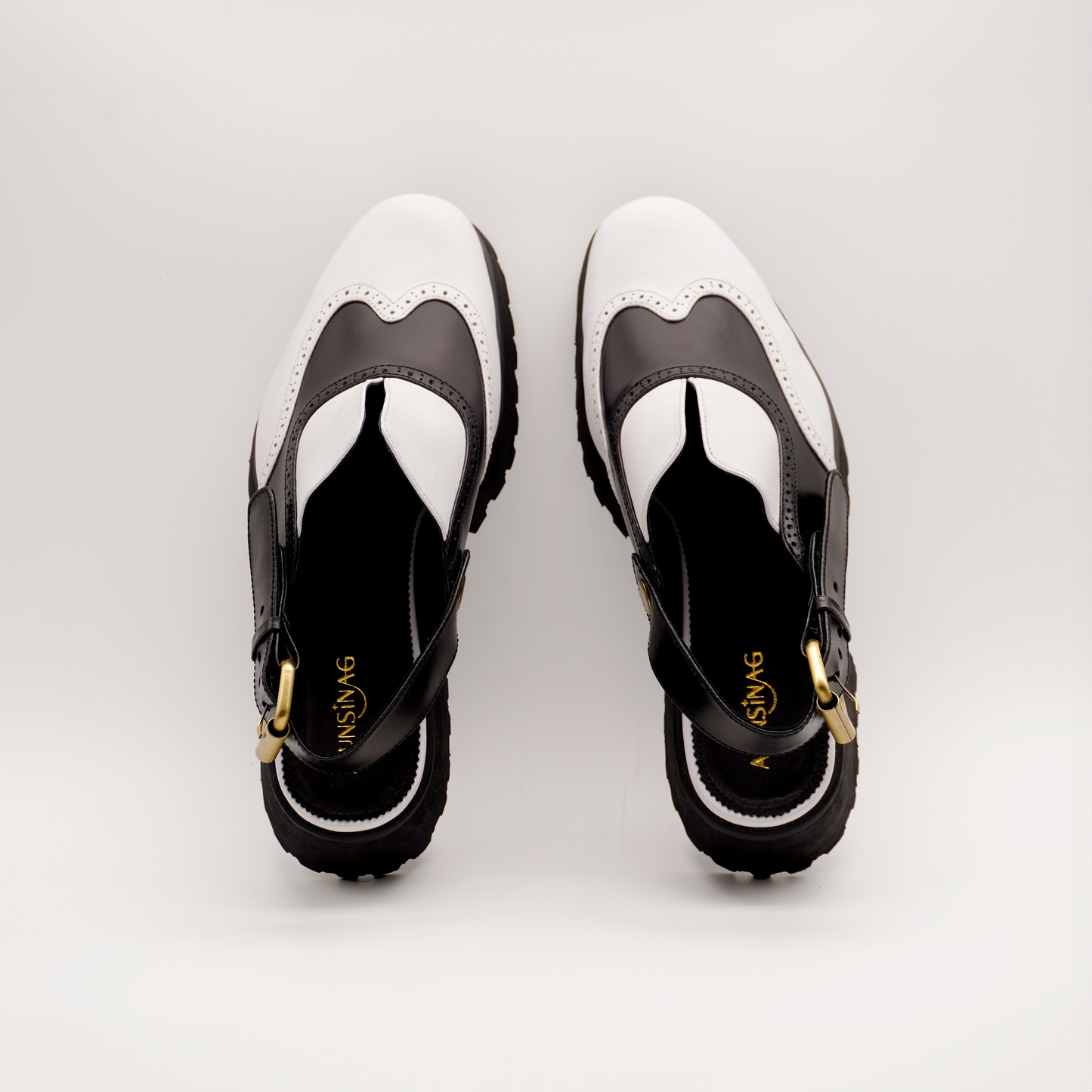 Yna Oxford Mules (White & Black)