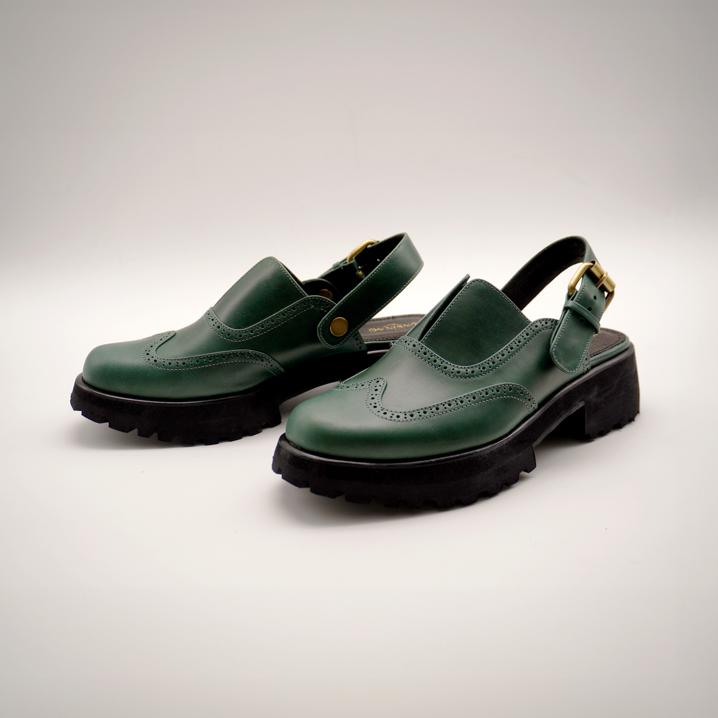 Yna Oxford Mules (Emerald Green)