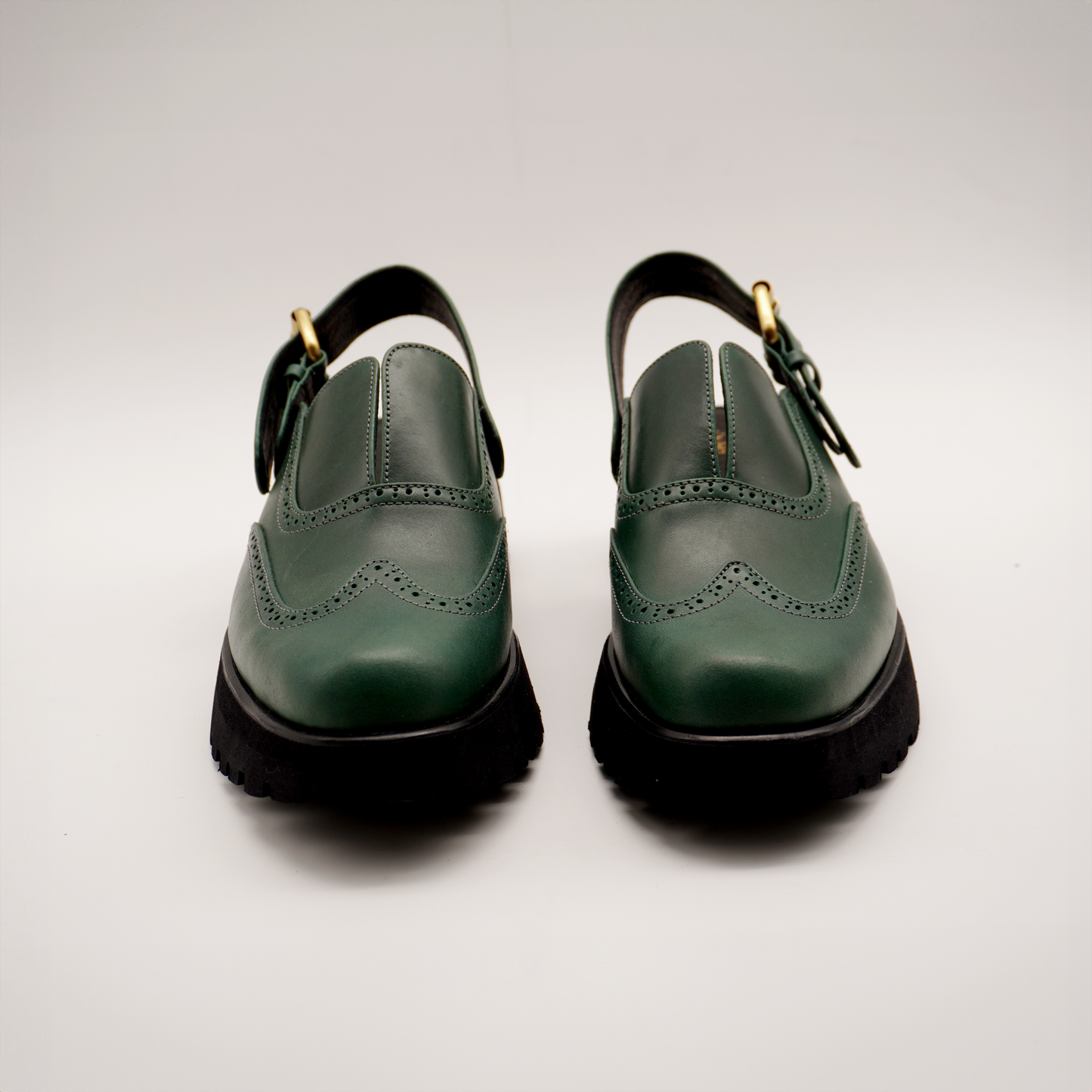 Yna Oxford Mules (Emerald Green)