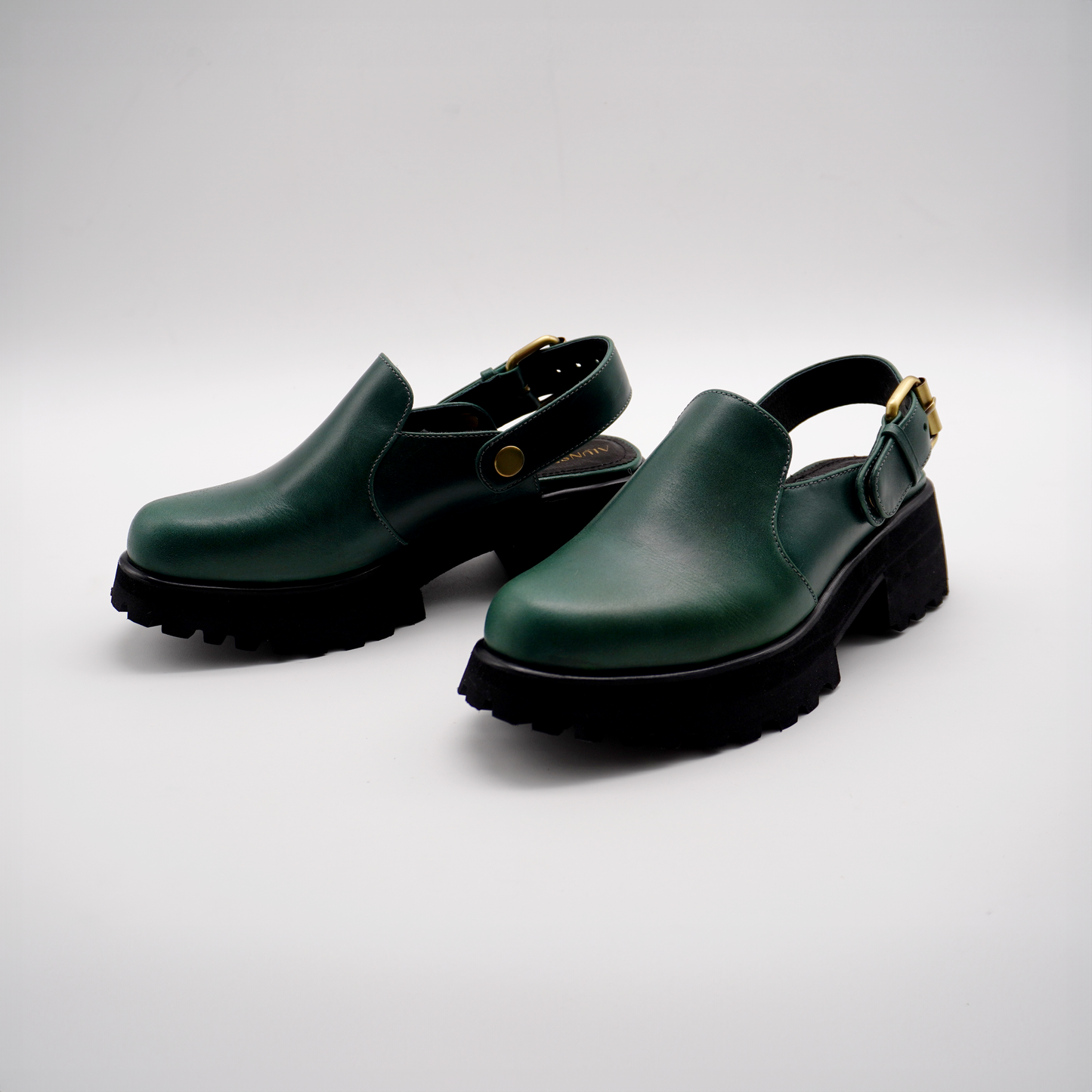 Pya Mules (Emerald Green)