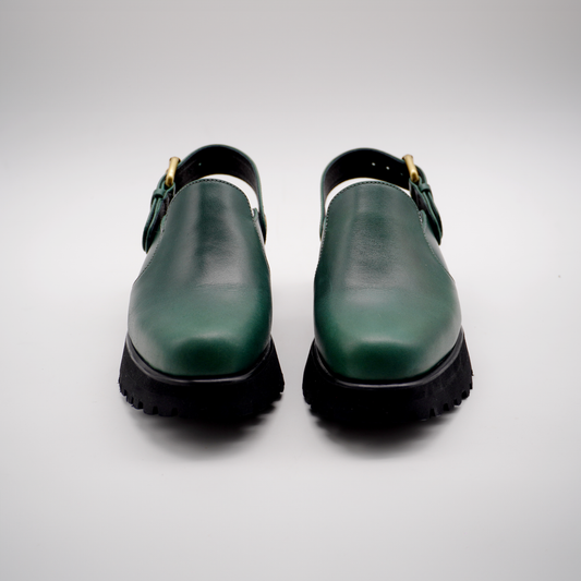 Pya Mules (Emerald Green)