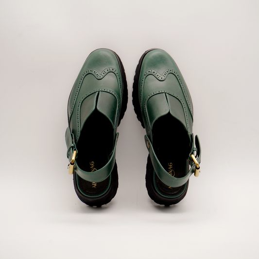 Yna Oxford Mules (Emerald Green)