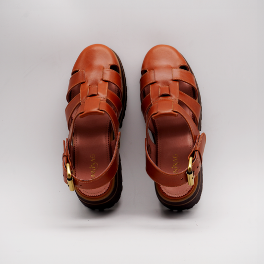 Evy Fisherman Mules 2.0 (Tan)
